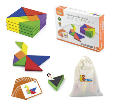 VIGA medinis tangram loginis žaidimas (galvosūkis)
