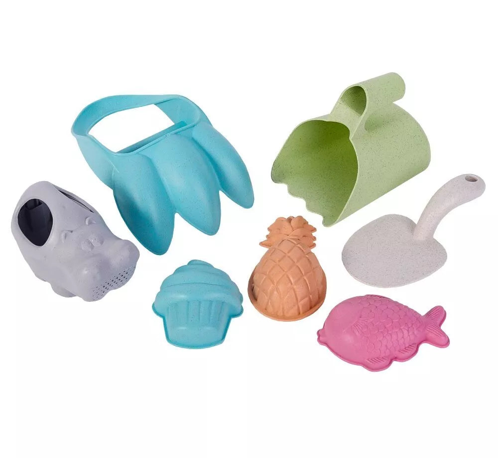 Žalias smėlio rinkinys su priedais