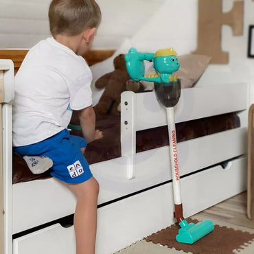 WOOPIE interaktyvus dinozaurų dulkių siurblys 3in1 su siurbimo funkcija, šviesa ir garsu