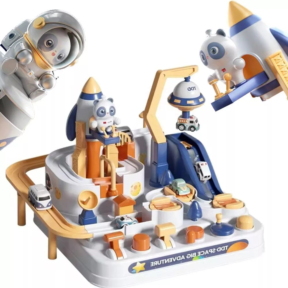 WOOPIE interaktyvi automobilių trasa „Pandos kosmoso nuotykiai“