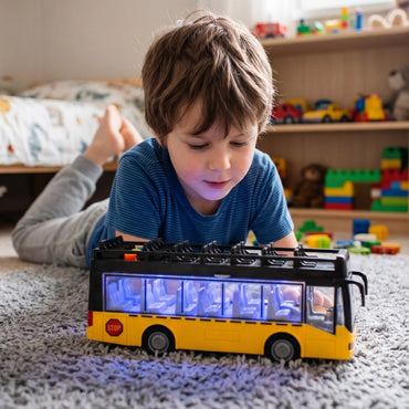 Woopie miesto autobusas 1:16 su šviesomis, garsais ir atidaromomis durimis