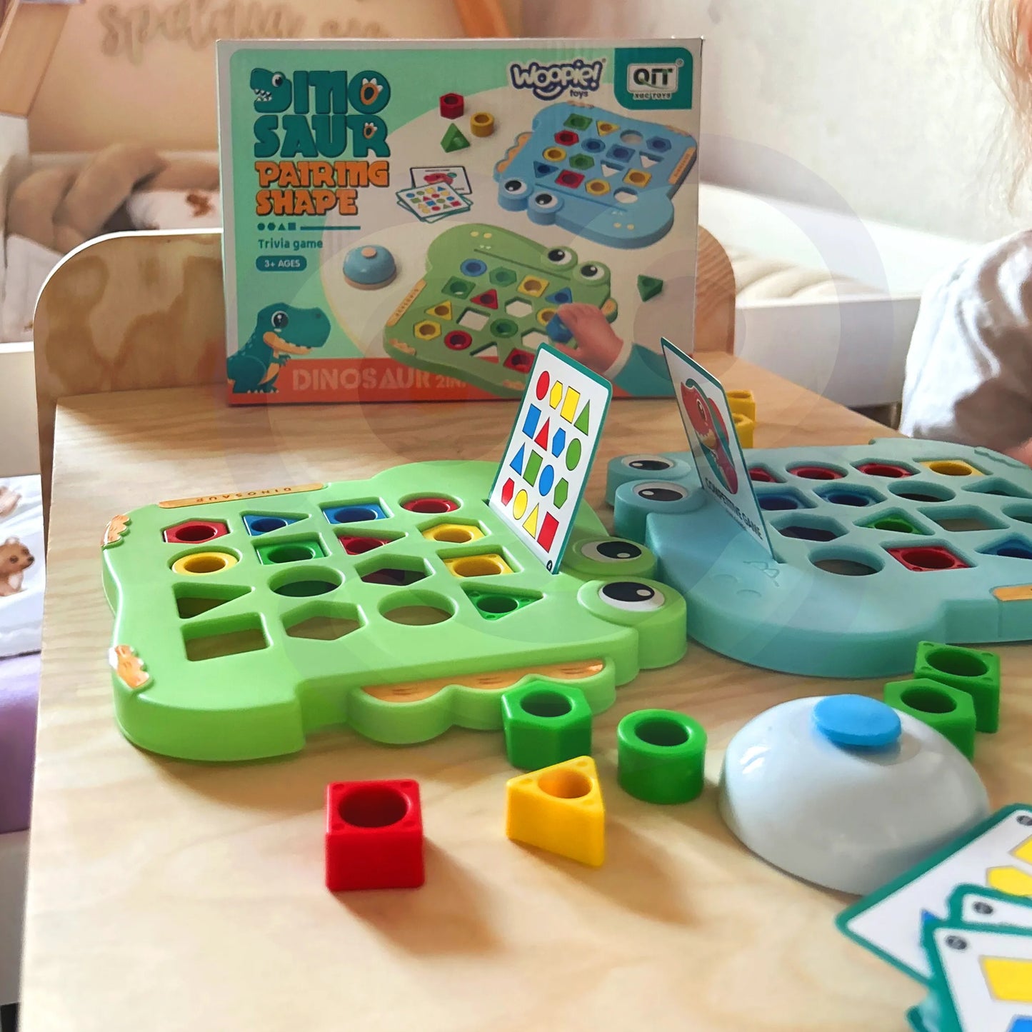 Woopie Montessori dinozauro formų rūšiuoklis