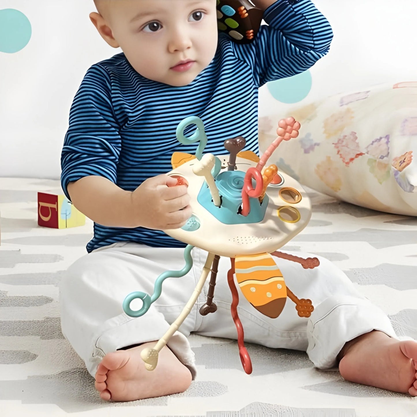 Woopie Montessori sensorinis gryžiukas „Lapiukas“