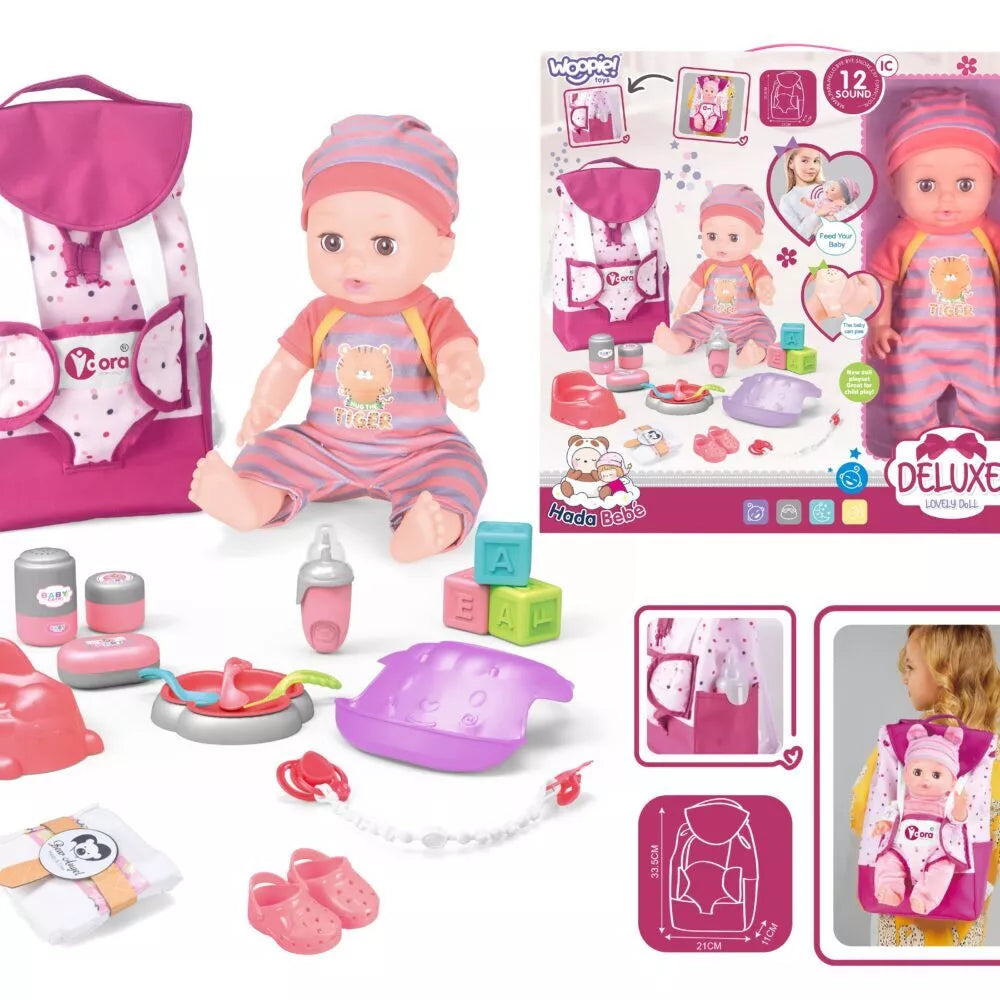 WOOPIE ROYAL auklės lėlių rinkinys su priedais, 19 vnt.