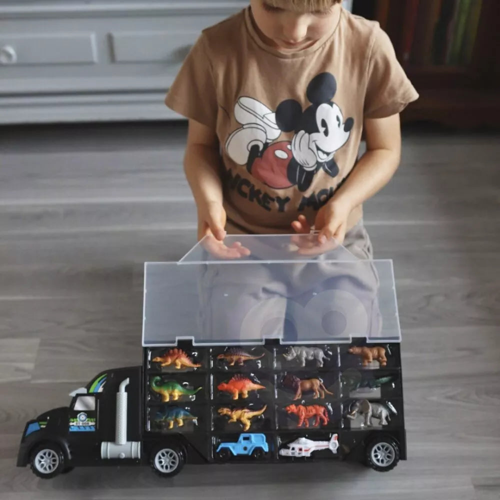 Automobilių vežėjas dinozaurų sunkvežimis