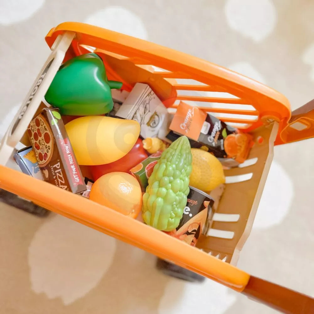 WOOPIE pirkinių vežimėlis vaikams, judančios dalys + 42 priedai