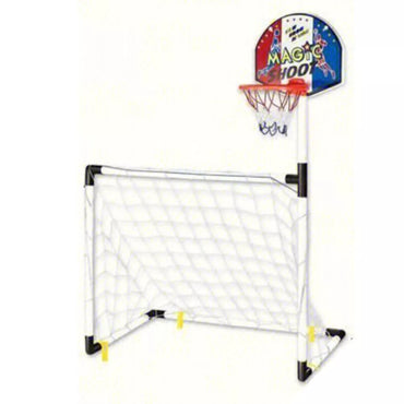 2in1 rinkinys krepšinio futbolo įvartis + kamuoliai