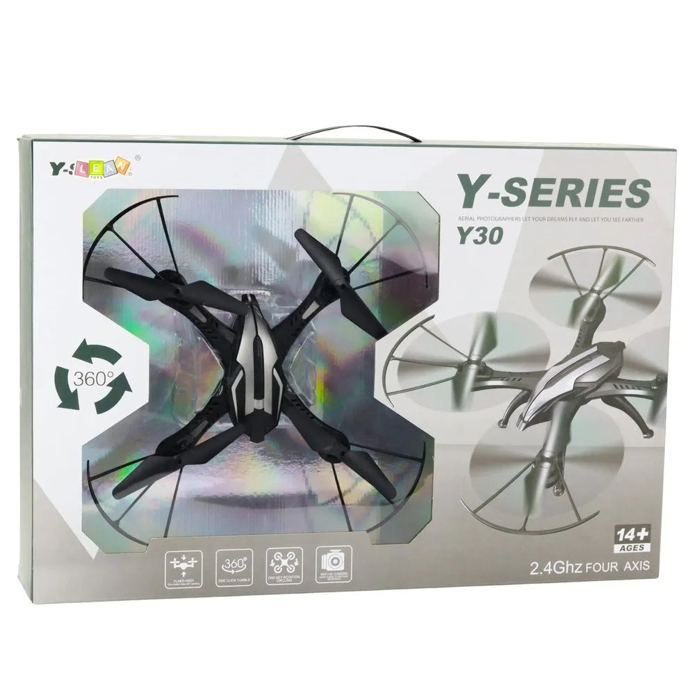 Y30 dronas su LED ir 360°