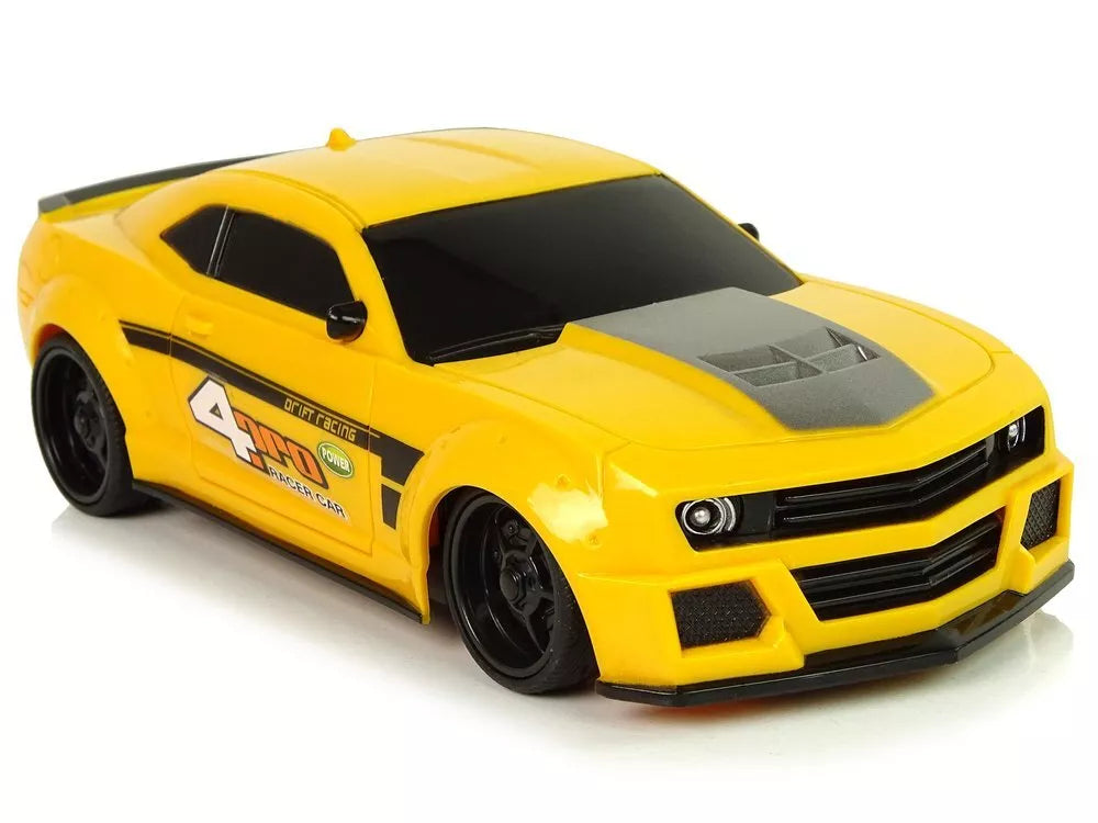 Nuotoliniu būdu valdomas sportinis automobilis 1:24 geltonas