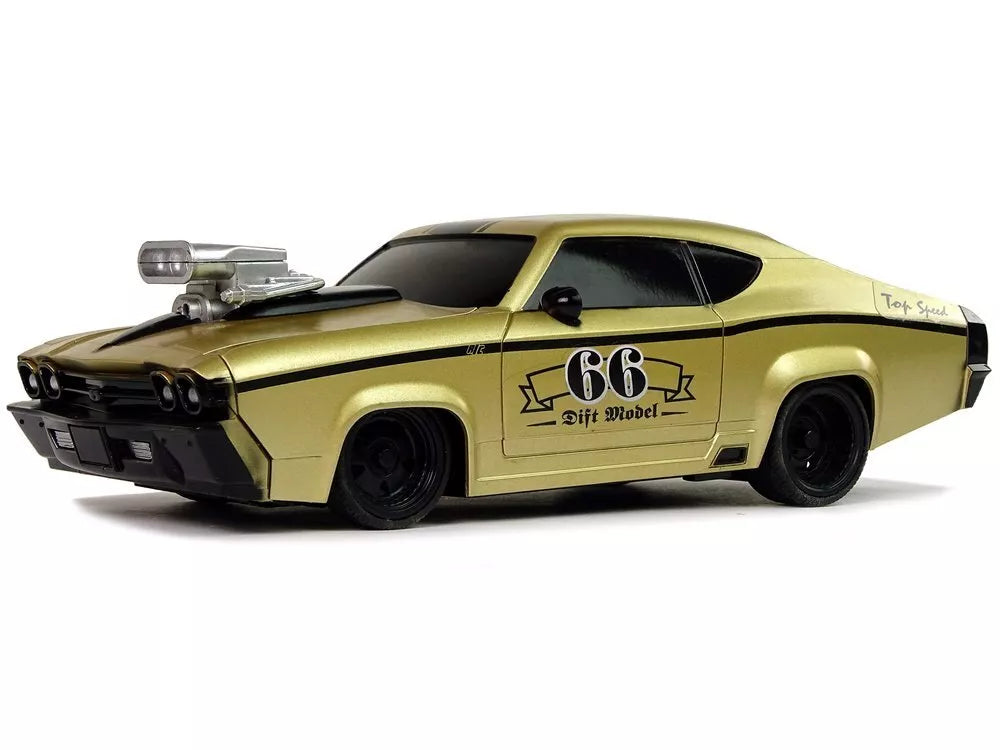 Nuotoliniu būdu valdomas sportinis automobilis 1:20 – auksinis klasikinis modelis „Pilot GT 66“