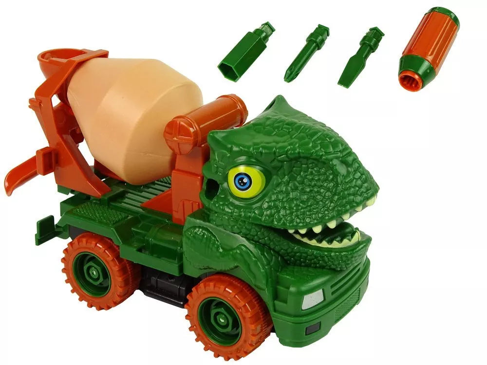 Dinozauras–betono maišytuvas su atsuktuvu