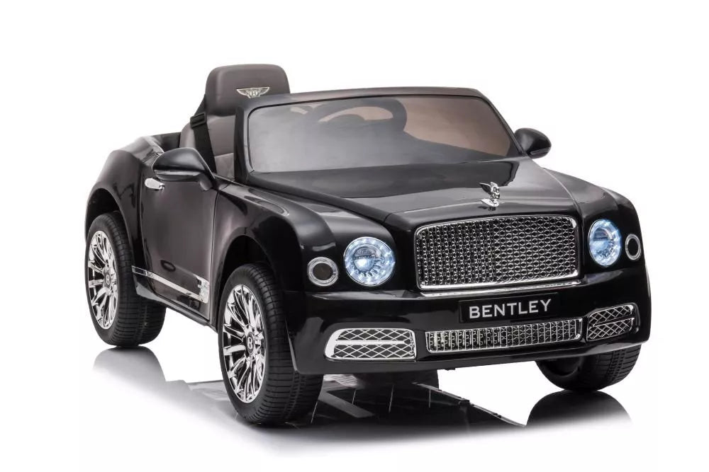 akumuliatorinis vaikiškas automobilis Bentley Mulsanne, juoda spalva