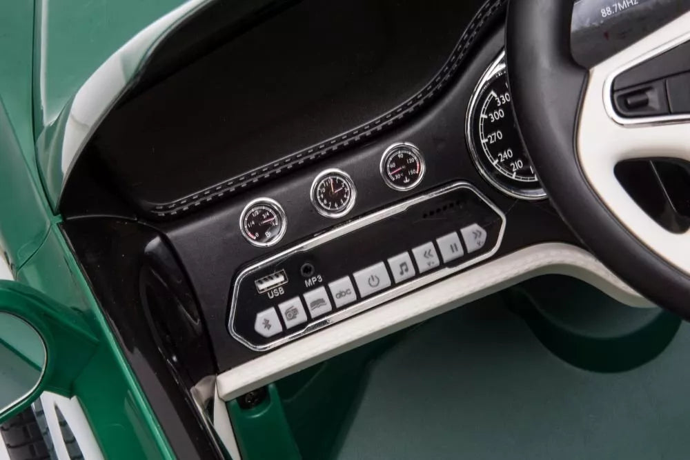 akumuliatorinis vaikiškas automobilis Bentley Mulsanne, žalia spalva