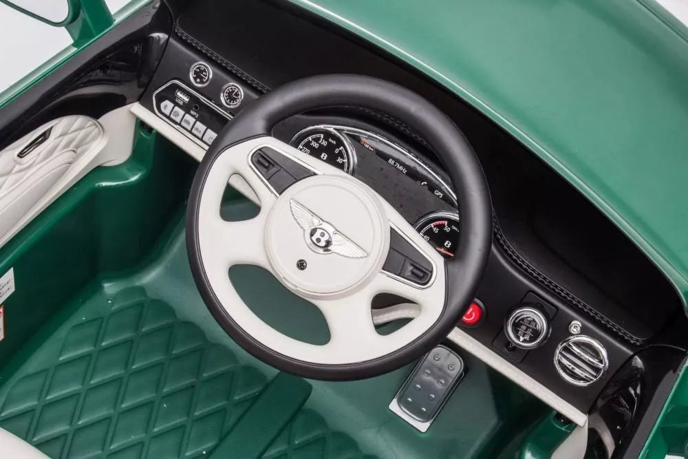 akumuliatorinis vaikiškas automobilis Bentley Mulsanne, žalia spalva