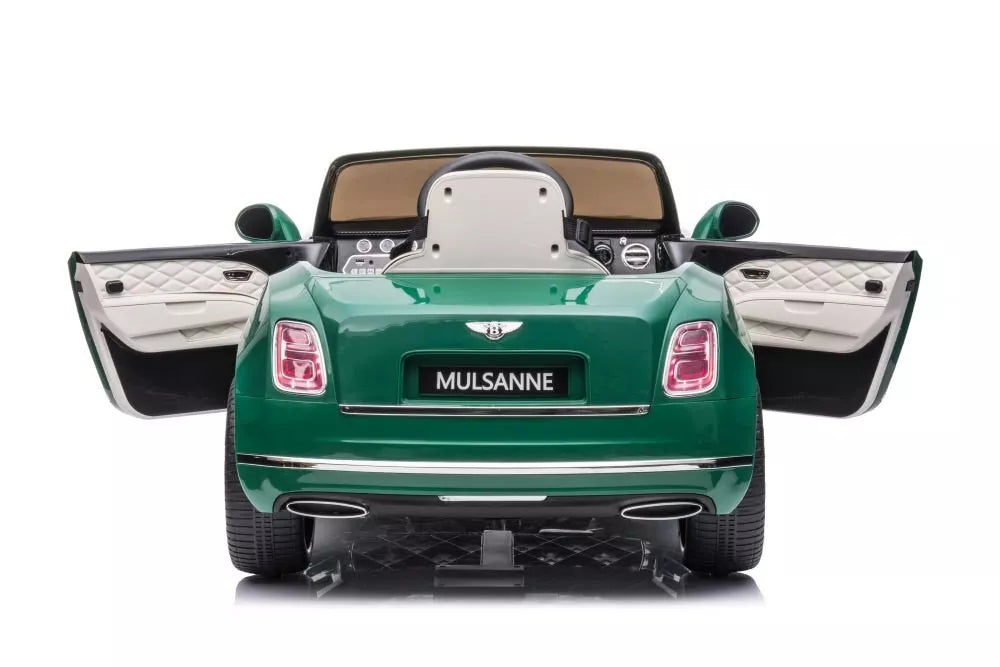akumuliatorinis vaikiškas automobilis Bentley Mulsanne, žalia spalva