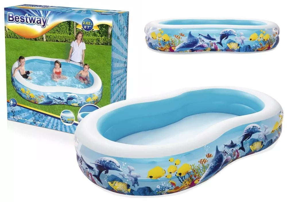 Pripučiama maudykla Inflatable Ocean Pool (262 × 157 × 46 cm)