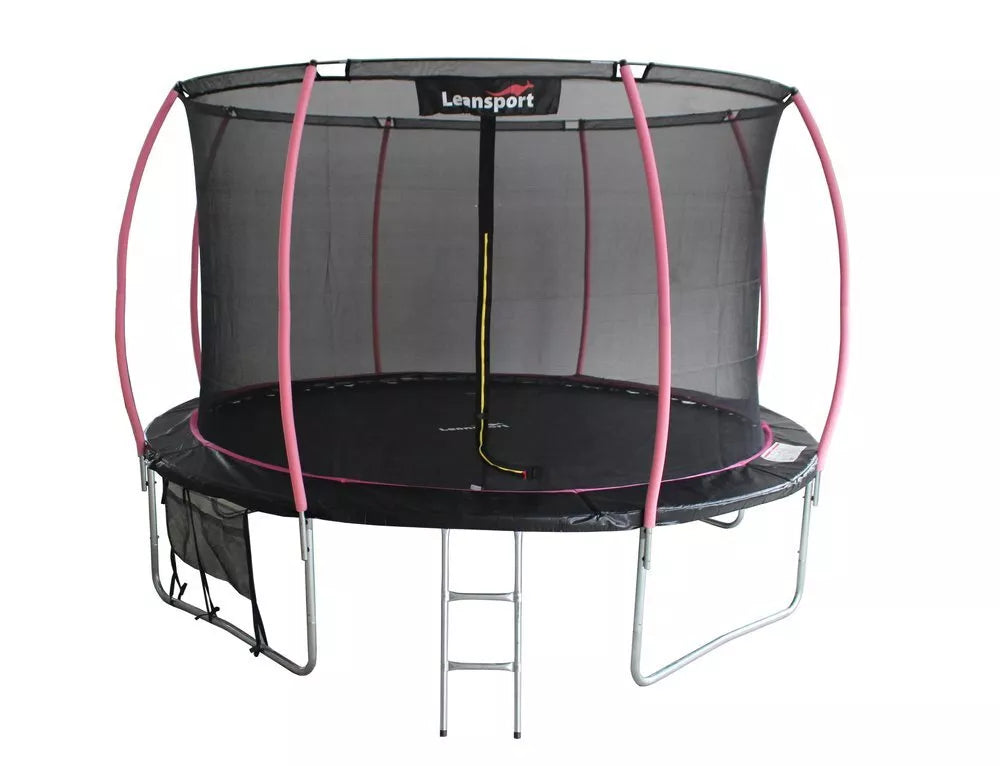 LEAN Sport Max 16ft (487 cm) batutas – juodas su rožiniais akcentais
