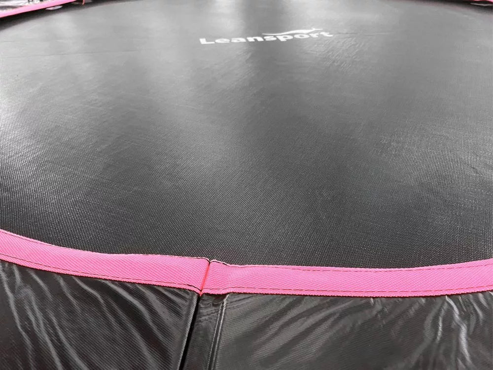 LEAN Sport Max 16ft (487 cm) batutas – juodas su rožiniais akcentais