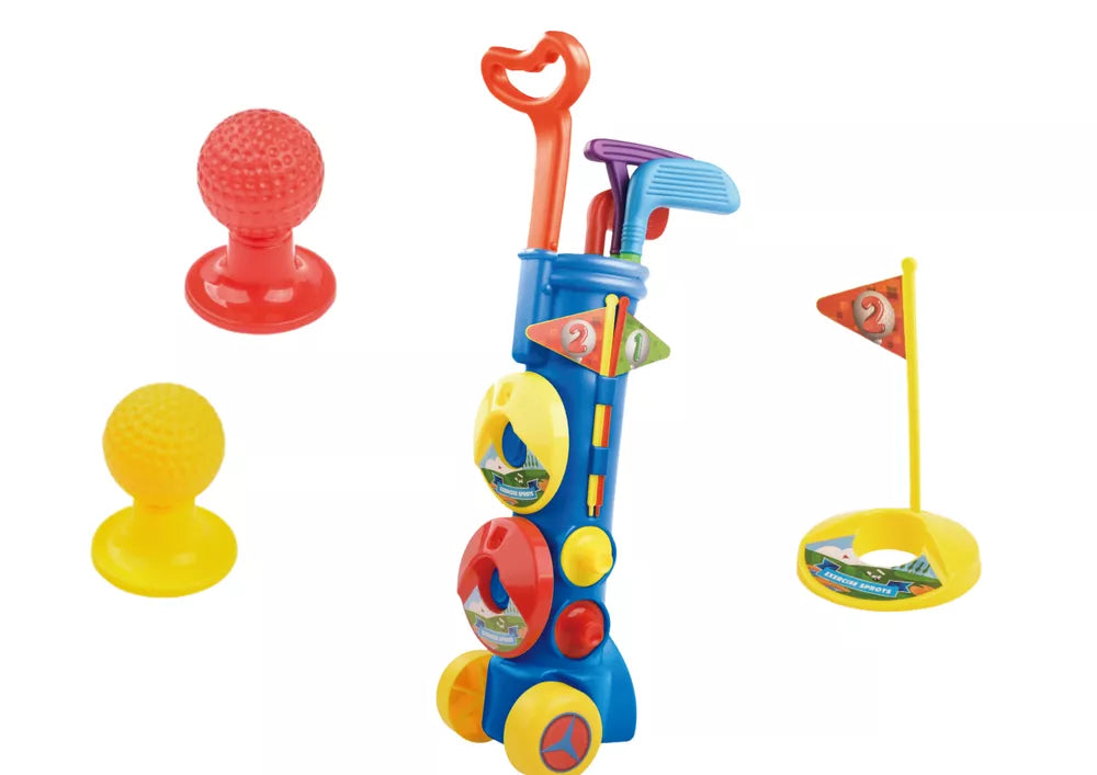 Mini golfo rinkinys vaikams su vežimėliu