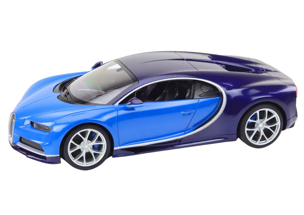 1:14 R/C Bugatti Chiron – mėlynas, licencijuotas modelis