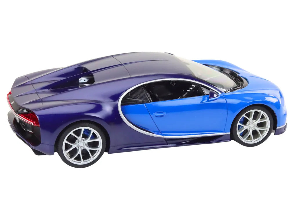 1:14 R/C Bugatti Chiron – mėlynas, licencijuotas modelis
