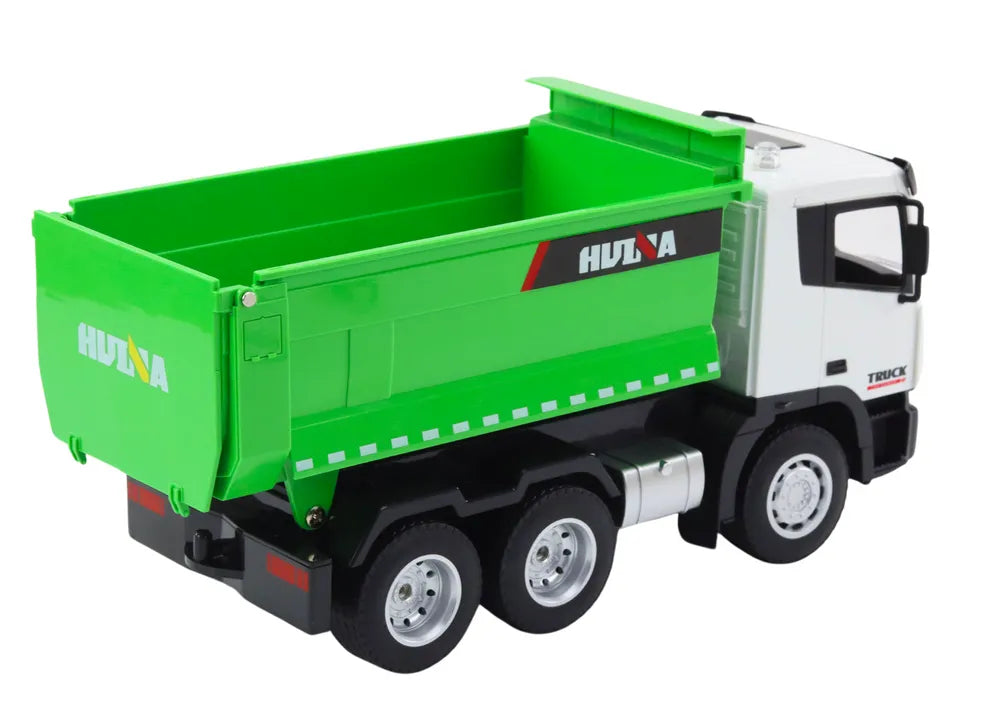 1:18 žalias RC savivartis su priekaba