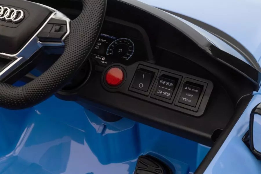Vaikiškas elektromobilis Audi E‑Tron GT – mėlynas, QLS‑6888