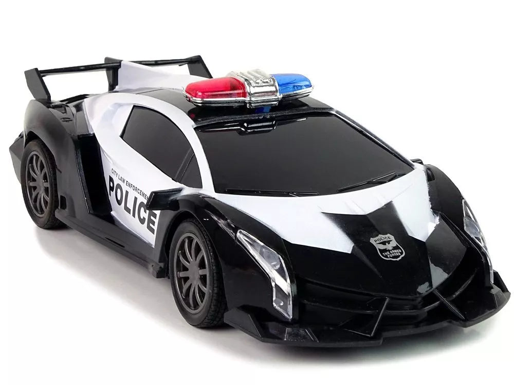 Nuotoliniu būdu valdomas policijos lenktyninis automobilis 1:16