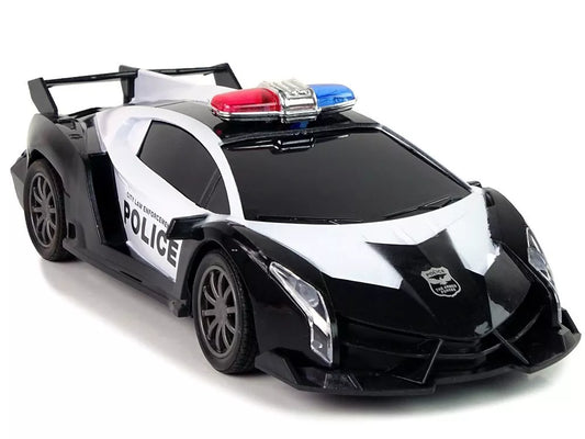 Nuotoliniu būdu valdomas policijos lenktyninis automobilis 1:16