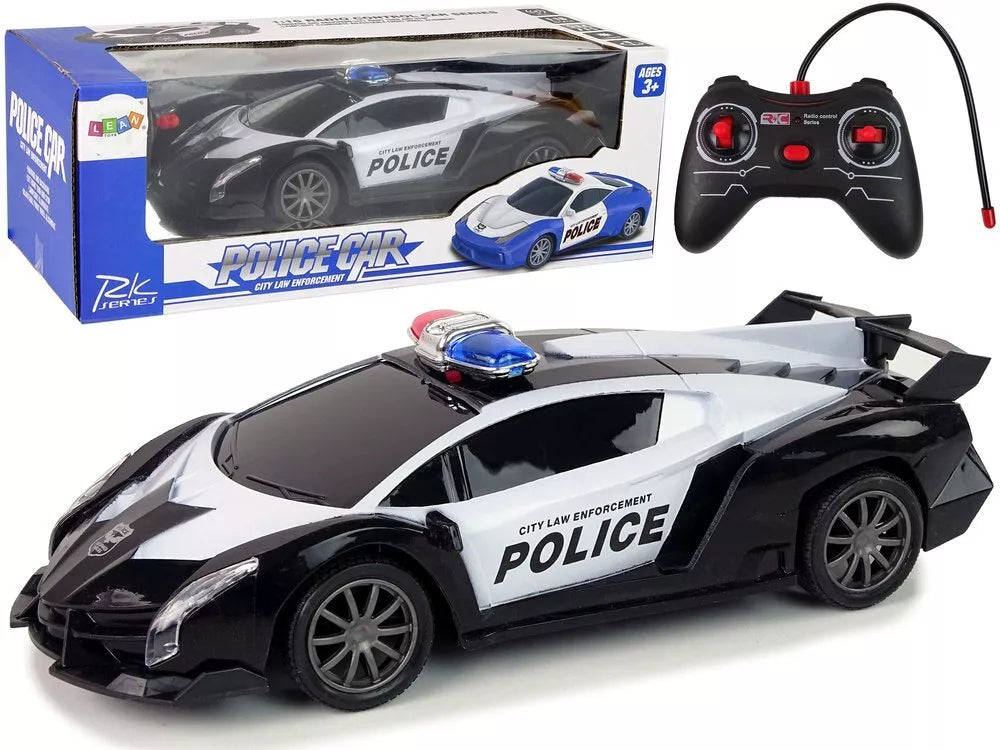 Nuotoliniu būdu valdomas policijos lenktyninis automobilis 1:16