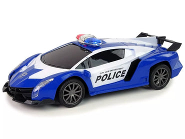 Nuotoliniu būdu valdomas policijos lenktyninis automobilis 1:16