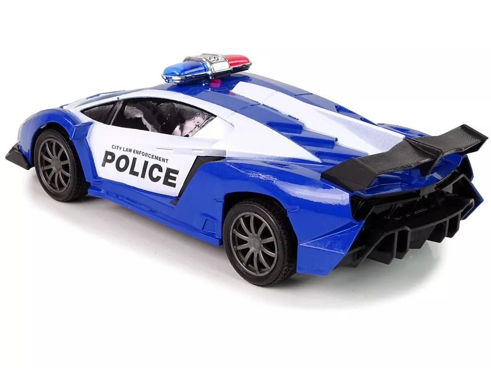 Nuotoliniu būdu valdomas policijos lenktyninis automobilis 1:16