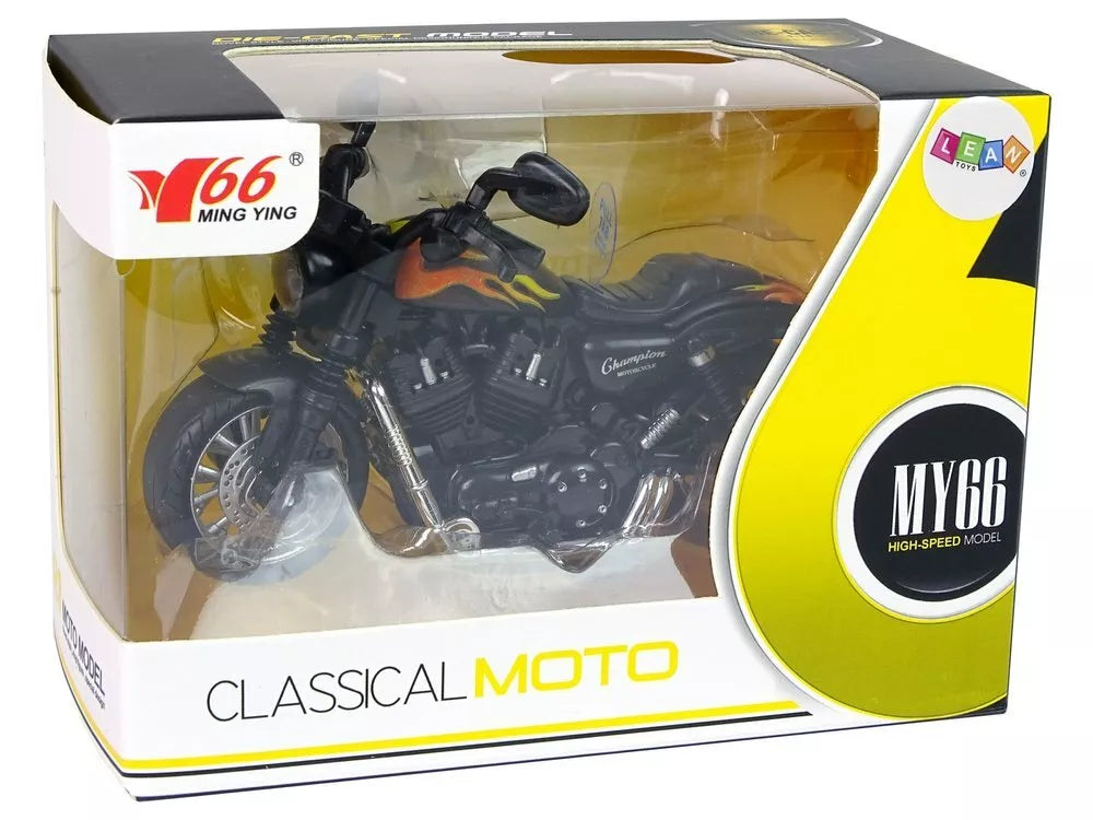 Champion juodas motociklas 1:14