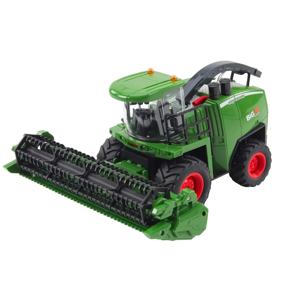 1:24 RC kombainas su 2 pjaunamosiomis, LED šviesomis ir garsais