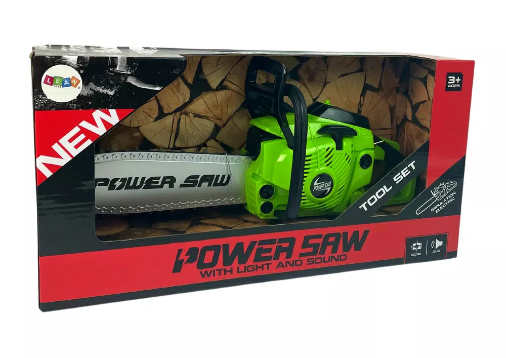 Žaislinis grandininis pjūklas „DIY Chainsaw“ su garsais