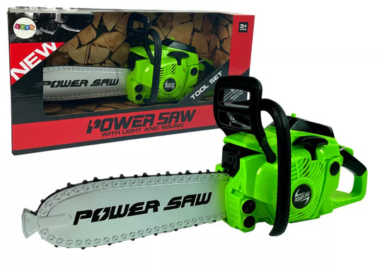 Žaislinis grandininis pjūklas „DIY Chainsaw“ su garsais