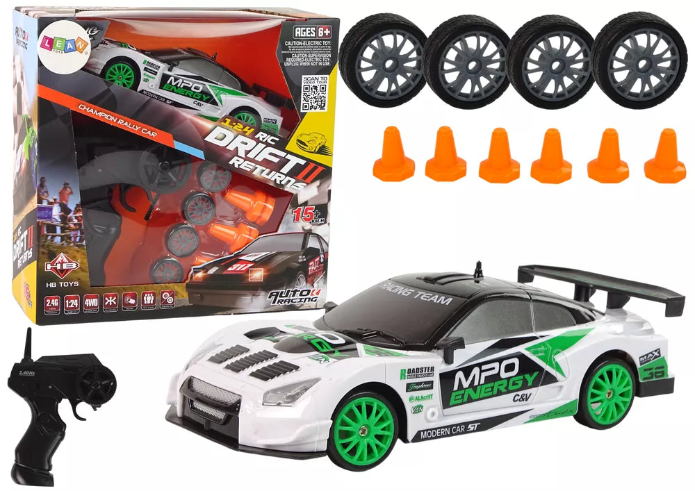 DRIFT Rally Car Rinkinys su 2.4G pultu ir aksesuarais
