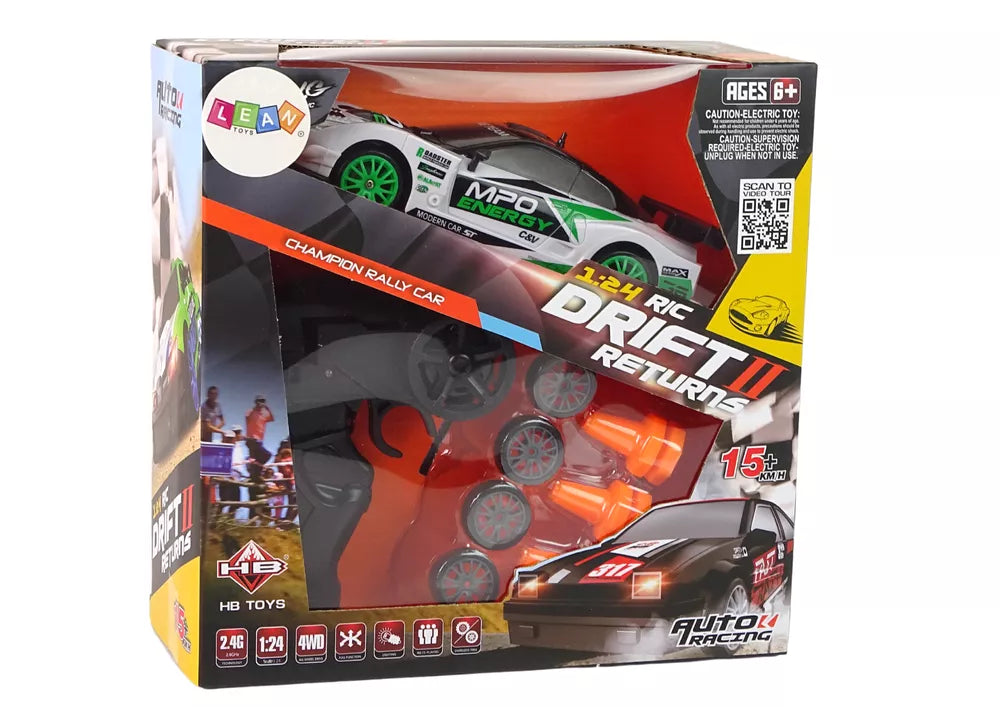 DRIFT Rally Car Rinkinys su 2.4G pultu ir aksesuarais