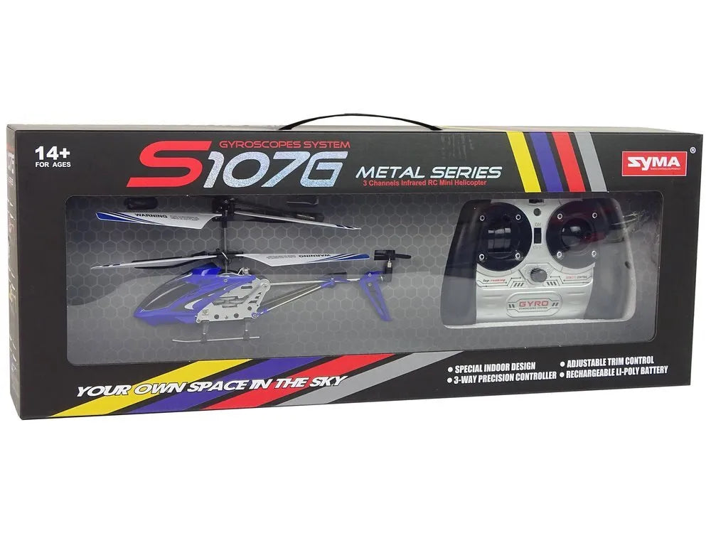 SYMA S107G metalinis RC sraigtasparnis su GYRO stabilizacija
