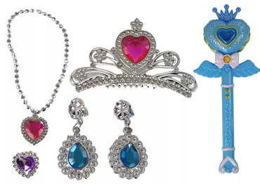 Magical Fairy Tale Princesses Set – interaktyvi burtų lazdelė su projektoriumi + papuošalai
