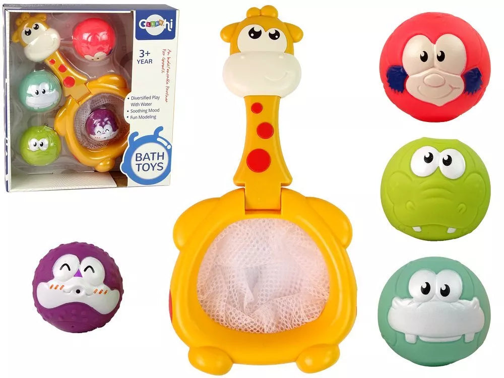 Mini krepšinis su žirafa ir guminiais kamuoliukais