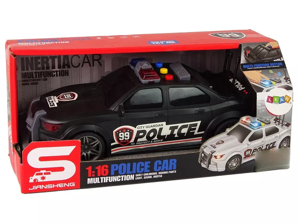 Policijos sportinis automobilis 1:16 su efektais