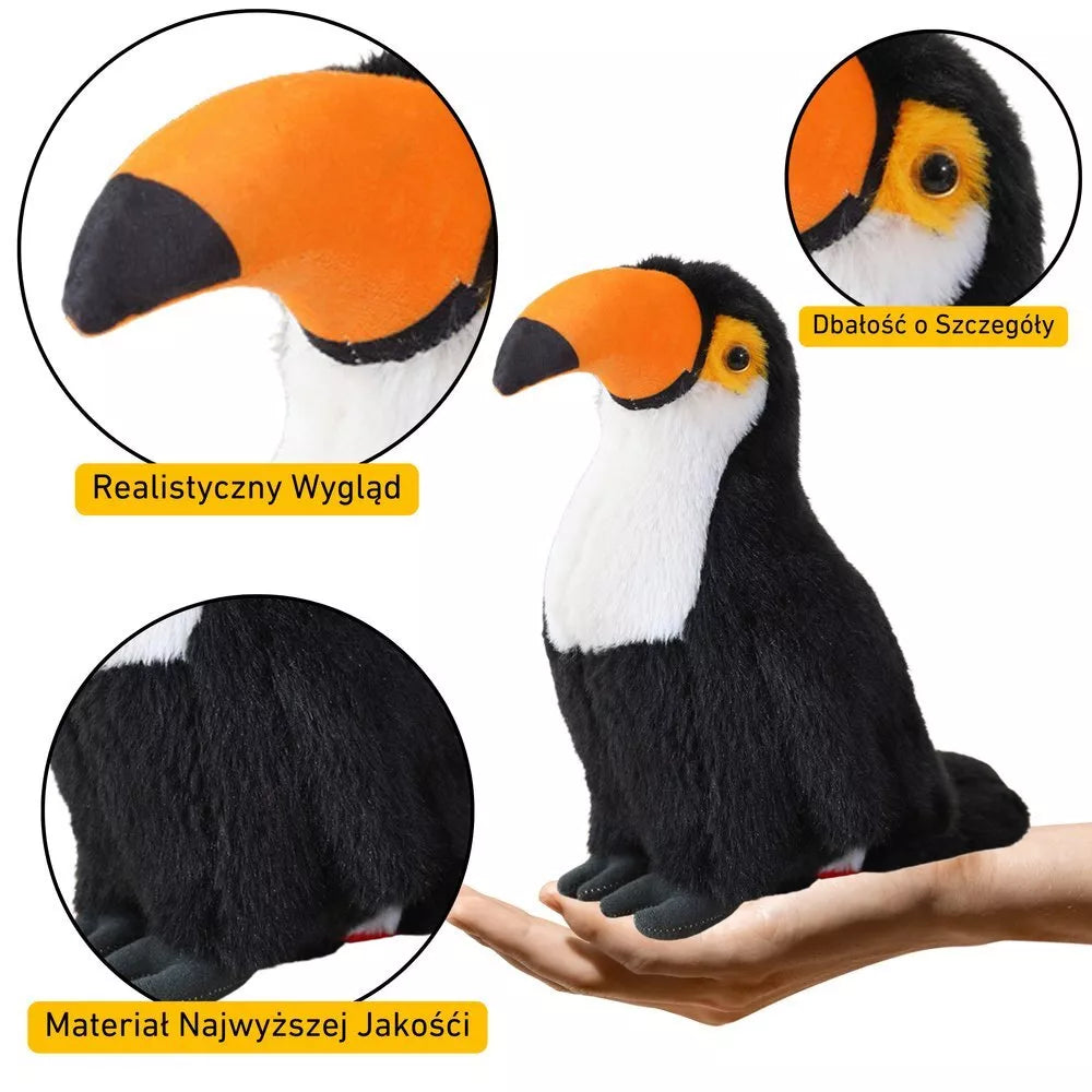Plušinis tukanas žaislas 20cm