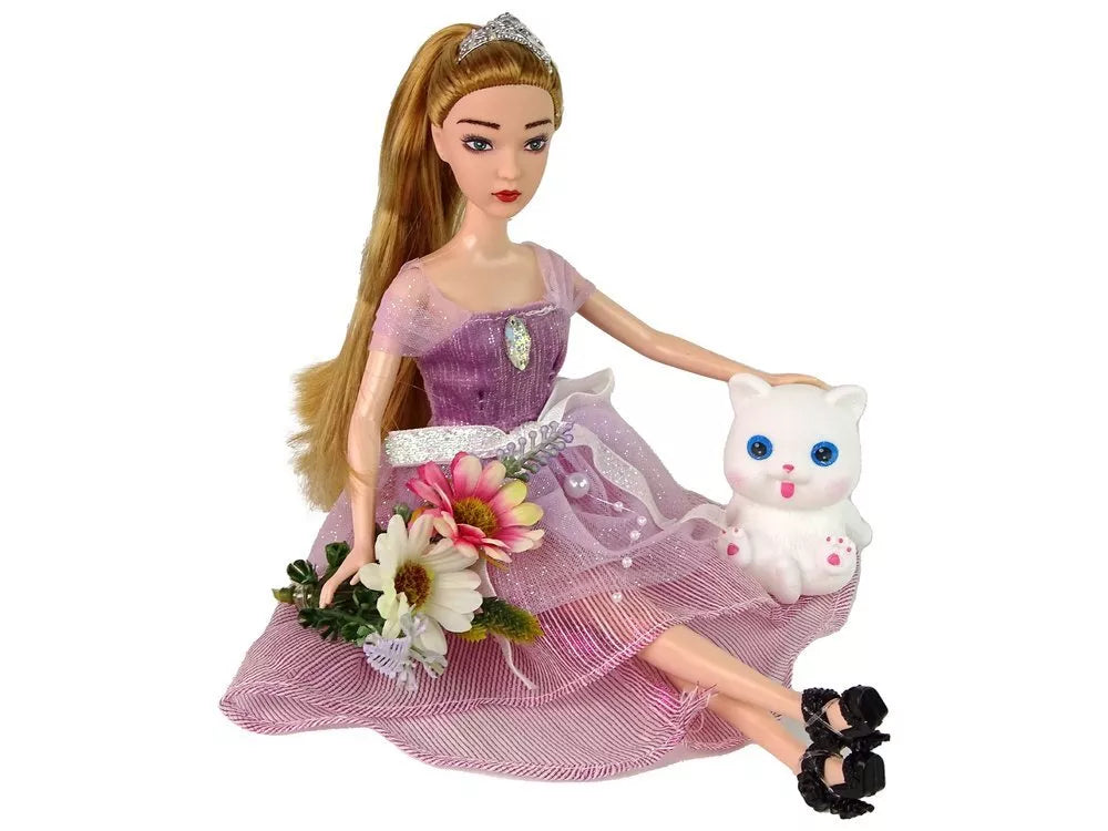 Lėlė emilija su kačiuku 30cm
