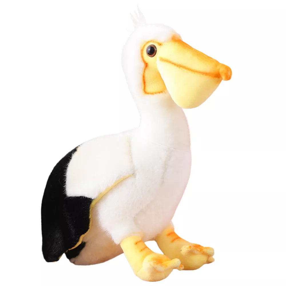 Pliušinis pelikanas baltas 24cm