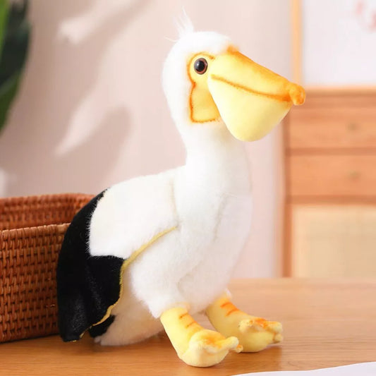 Pliušinis pelikanas baltas 24cm