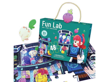 Laboratorijos dėlionė vaikams 48 dalių