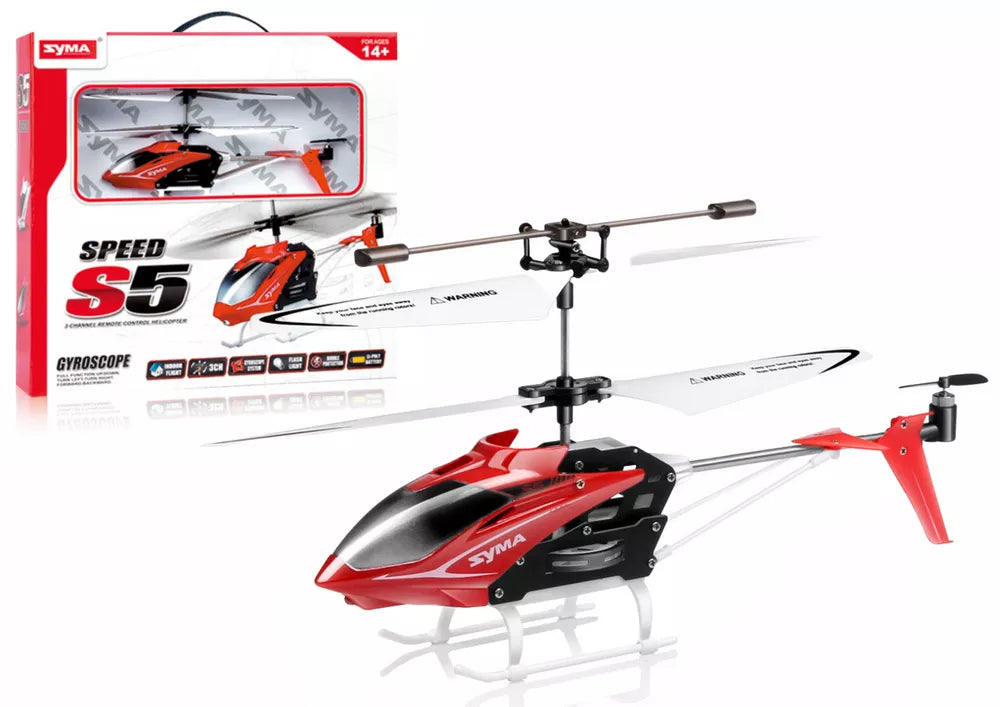 Raudonas rc sraigtasparnis s5