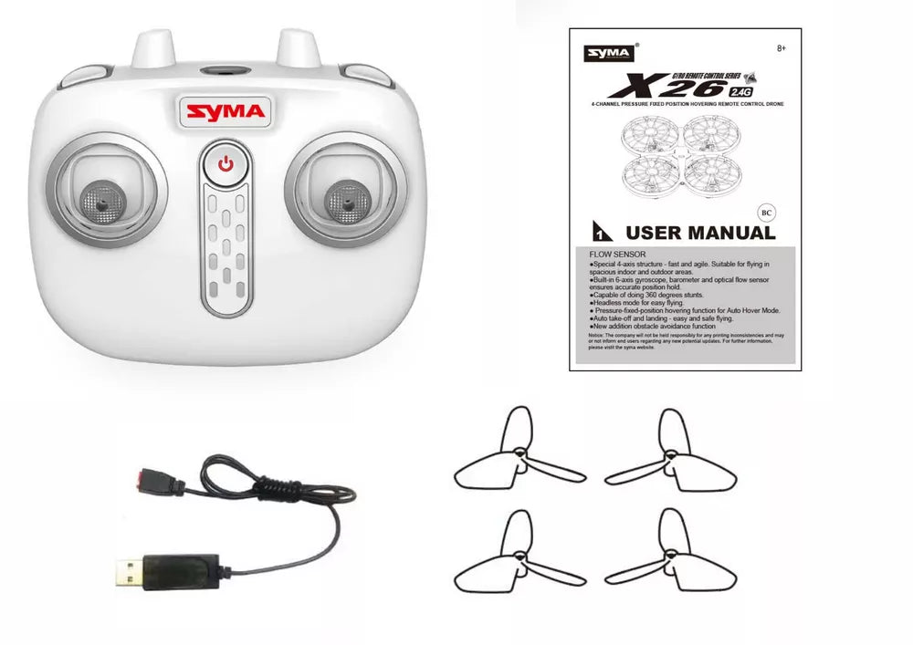 Juodas rc dronas x26 syma