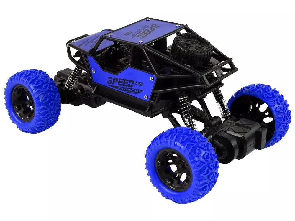 Mėlynas RC bekelės automobilis 1:18